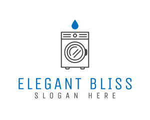 Clothes Washer - Simple Laundry Business logo design