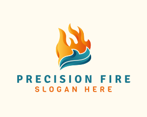 Thermal Fire Cooling  logo design