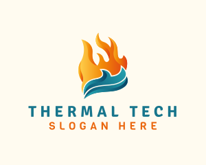 Thermal Fire Cooling  logo design