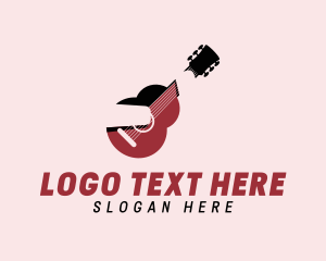 String Instrument - Musician Acoustic Guitar logo design