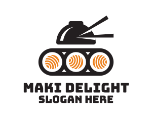 Maki - Sushi Bowl Tank logo design