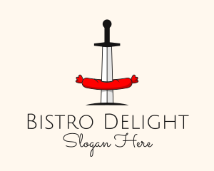 Sausage Sword Diner logo design