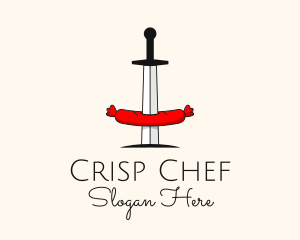 Sausage Sword Diner logo design