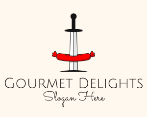 Sausage Sword Diner logo design