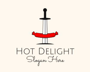 Sausage Sword Diner logo design