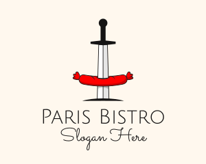 Sausage Sword Diner logo design