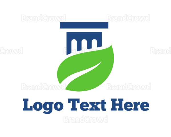Eco Plant Column Logo