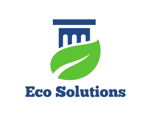 Ecology - Eco Plant Column logo design