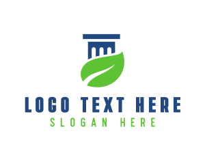 Eco Law Pillar logo design