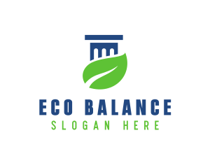 Eco Law Pillar logo design