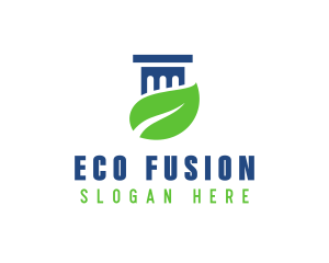 Eco Law Pillar logo design