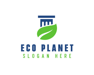 Eco Law Pillar logo design