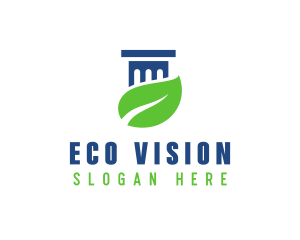 Eco Law Pillar logo design