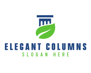 Eco Law Pillar logo design