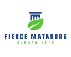 Eco Law Pillar logo design