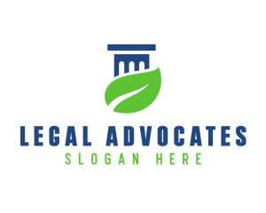 Eco Law Pillar logo design