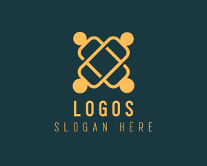 Organization - People Organization Letter X logo design