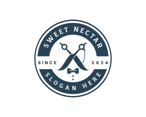 Gentleman Barber Scissors Logo