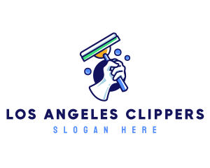 Cleaning Glove Squeegee Logo