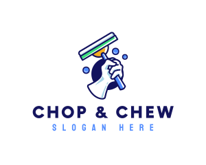 Cleaning Glove Squeegee Logo