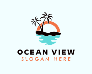 Beach Resort Getaway Logo