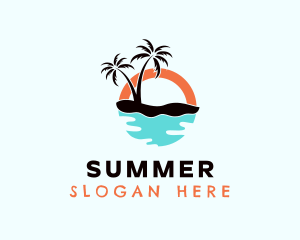 Beach Resort Getaway logo design