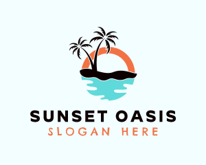 Beach Resort Getaway logo design