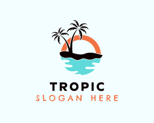 Beach Resort Getaway logo design