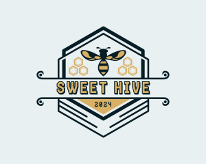 Honeycomb Wasp Beekeeper logo design