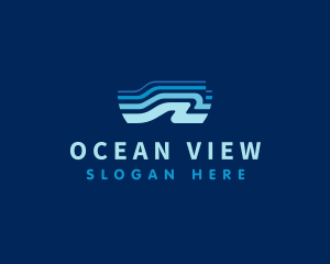 Wave Ocean Water logo design