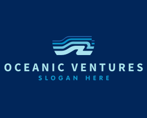 Wave Ocean Water logo design