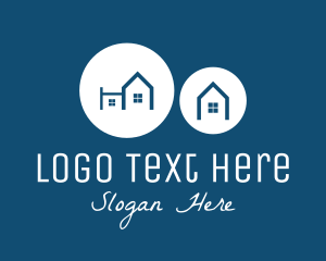 Town - White Neighborhood Homes logo design