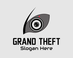 Gamer - Angry Eye Security Camera logo design