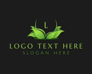 Garden Nature Leaf logo design