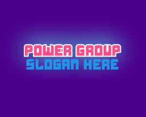 Tech - Glowing Gamer Futuristic logo design