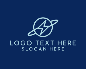 Electric - Lightning Electric Planet logo design