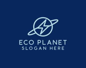 Lightning Electric Planet logo design