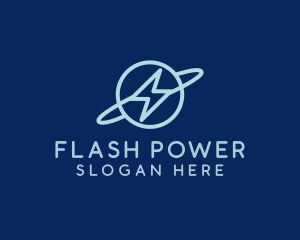 Lightning Electric Planet logo design