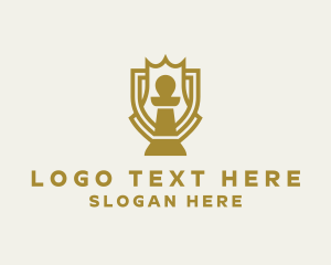 Strategist - Chess Pawn Board Game logo design