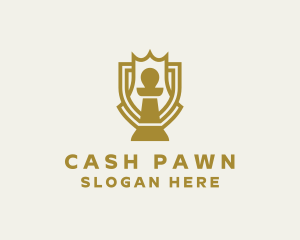 Pawn - Chess Pawn Board Game logo design