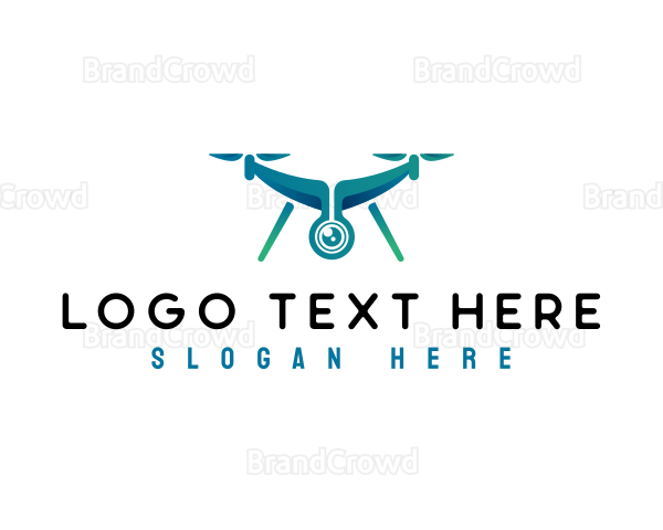 Quadcopter Camera Drone Logo