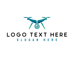 Quadcopter - Quadcopter Camera Drone logo design