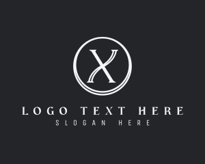 Monochrome - Professional Fashion Studio Letter X logo design