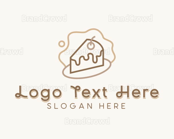 Chocolate Cake Pastry Logo