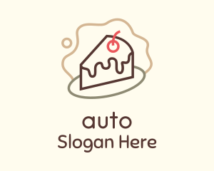 Chocolate Cake Slice Logo