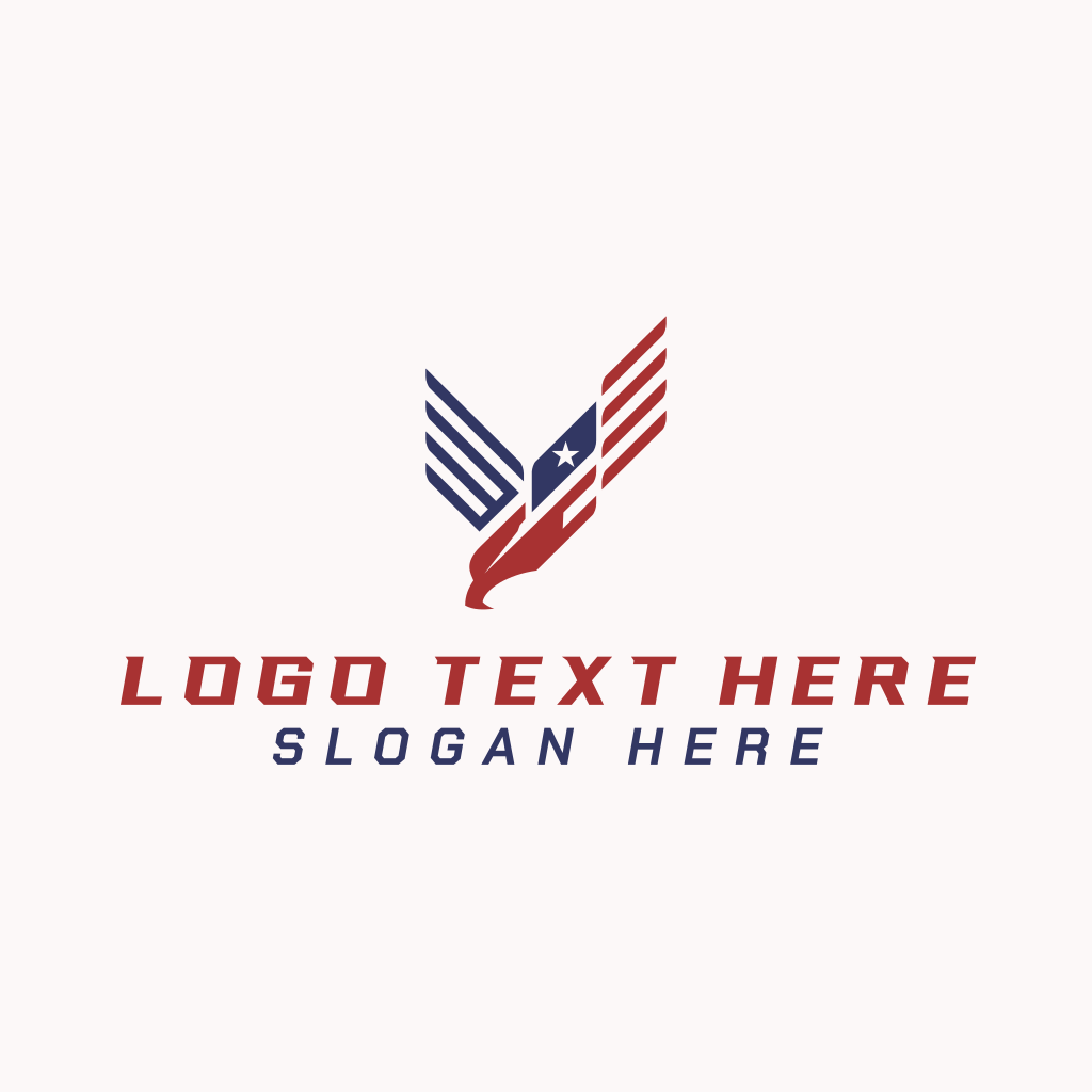 Patriotic Eagle Bird Logo Brandcrowd Logo Maker 