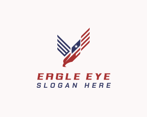 Patriotic Eagle Aviary logo design