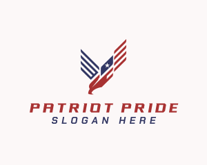 Stars And Stripes - Patriotic Eagle Aviary logo design