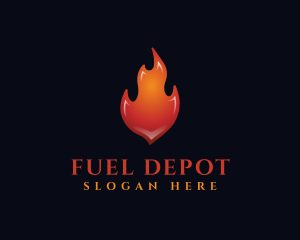 Petrol - Fire Hot Flame logo design