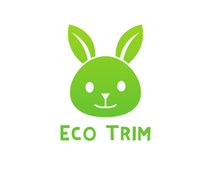 Reduce - Green Eco Rabbit logo design